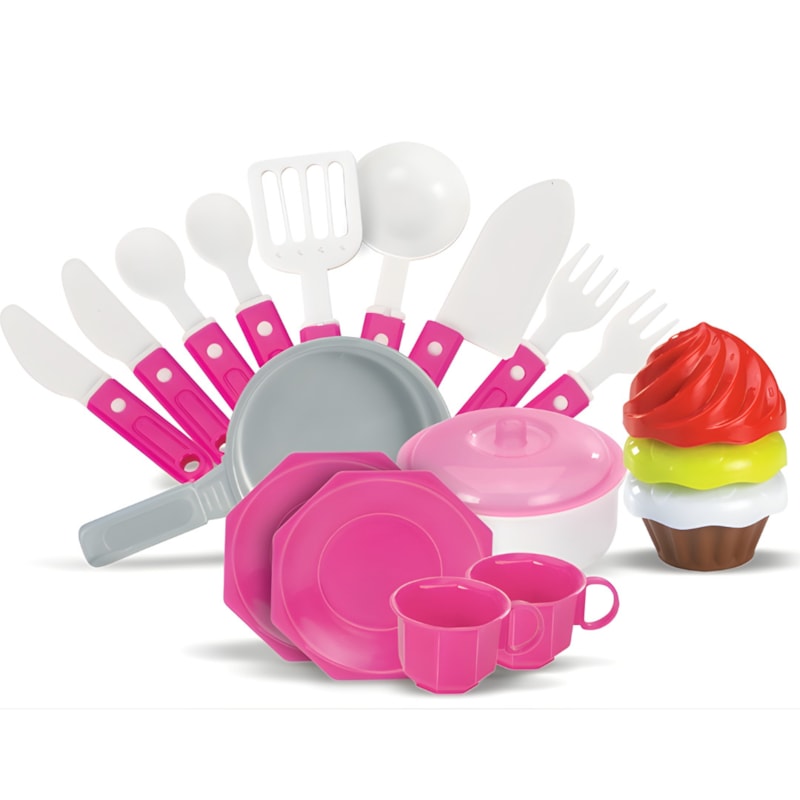 Cozinha Magic Toys Moranguita com Acessorios Rosa-012e9d7f-55ae-4b67-ab0a-8dd473e5fe5f