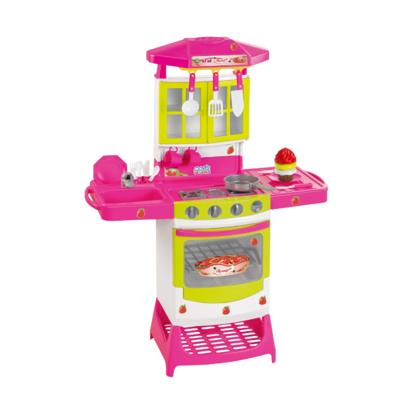 Cozinha Magic Toys Moranguita com Acessorios Rosa