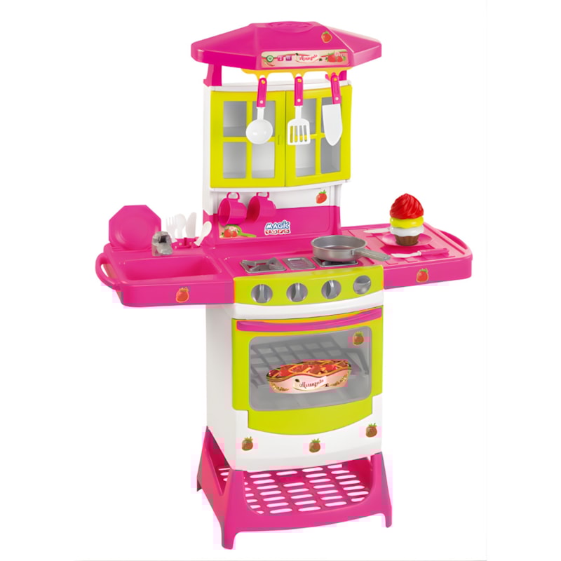 Cozinha Magic Toys Moranguita com Acessorios Rosa-bc2097fe-97eb-46e9-b9b2-740ffee3b05a