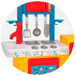 Cozinha Magic Toys Turma Da Monica Sem Agua Azul