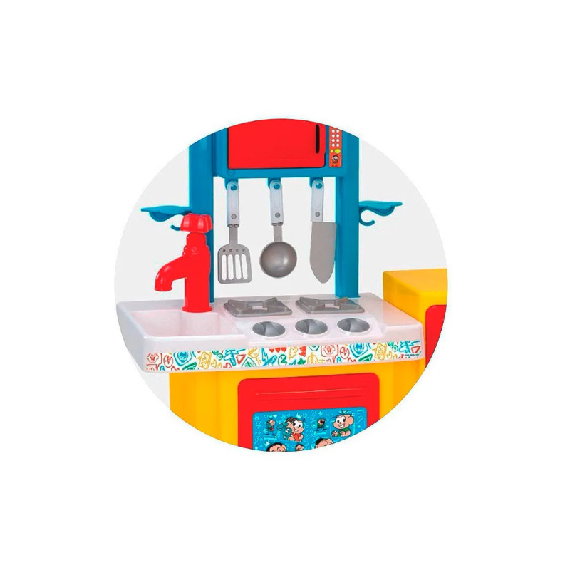 Cozinha Magic Toys Turma Da Monica Sem Agua com Acessorios 