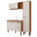 Cozinha MGM Slim 5 Portas 2 Gavetas com Lavatorio 1,14MT Freijo/Off White-4c11cf79-af0b-4ccb-affd-37afbace724f