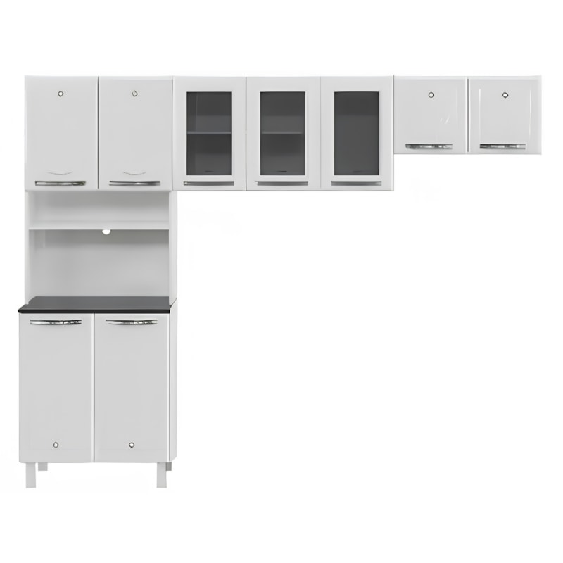Cozinha Telasul Esmeralda Plus Preta 9 Portas-20f9717a-fa7c-46bc-86a0-e929c9aa5a32