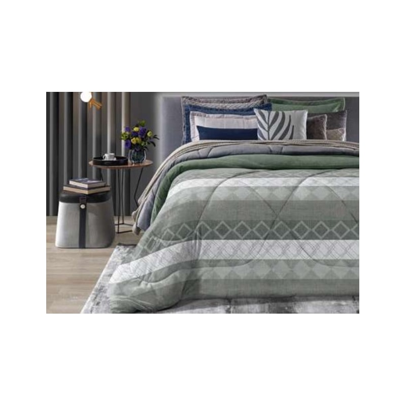 Edredom HEDRONS Plush Combo Soft Casal Slim 1,80X2,10M Sortidos ED0574.2550