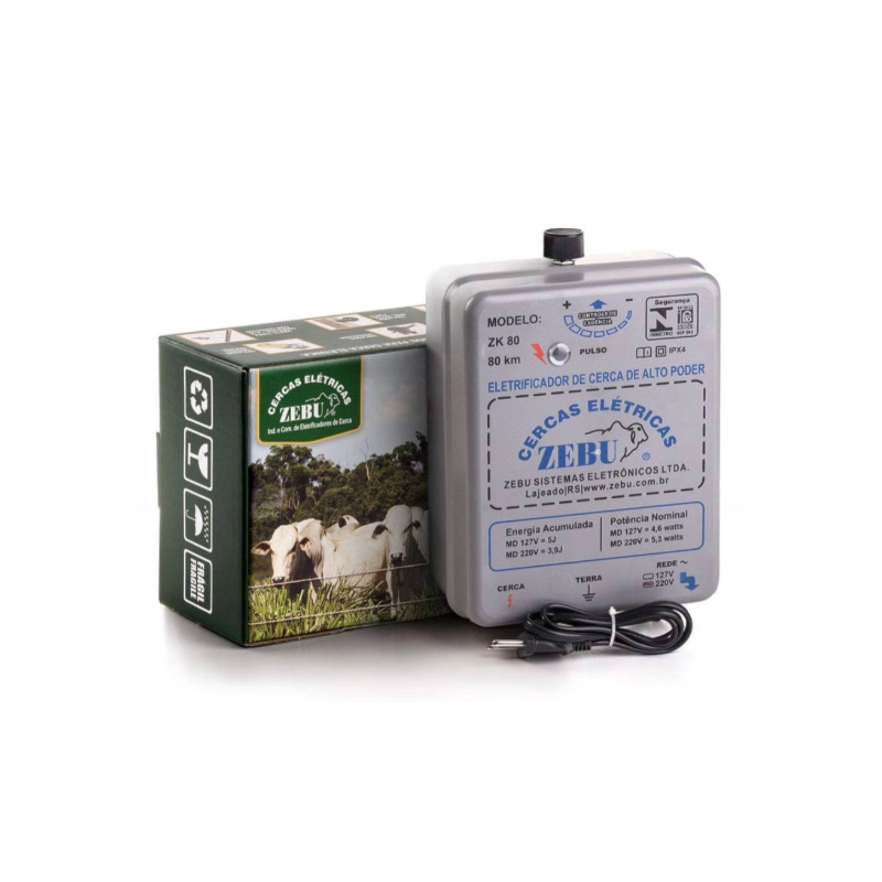Eletrificador de Cerca Zebu Aut ZK80