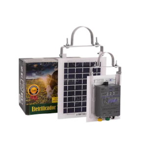 Eletrificador  De Cerca Zebu Solar  Com Bateria  Integrada ZS10I BI 