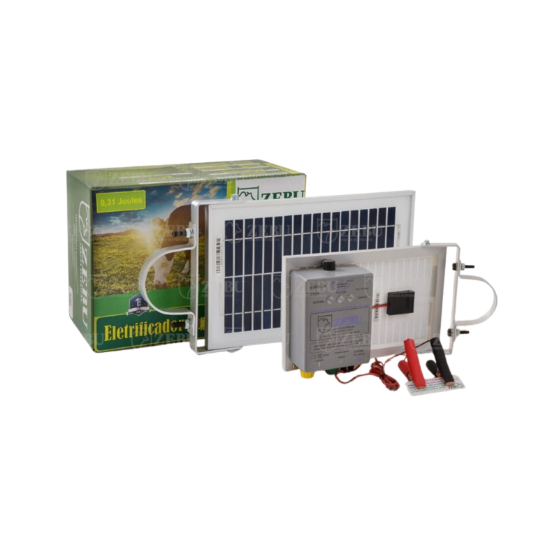 Eletrificador Solar Zebu ZS20 para Cerca Eletrica