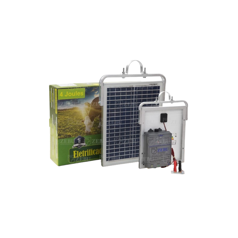 Eletrificador Solar Zebu ZS80I para Cerca Eletrica