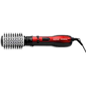 Escova Rotativa Mondial Ceramic Ion 127v/60hz ER-09 Vermelho/Preto