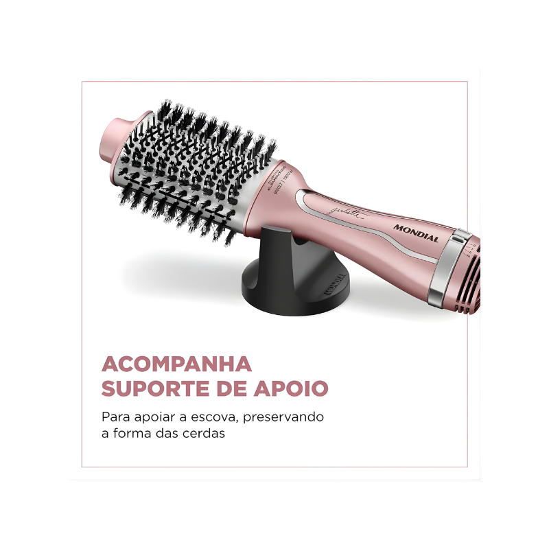 Escova Secadora Mondial By Juliette ES-JU-01 Bivolt Golden Rose