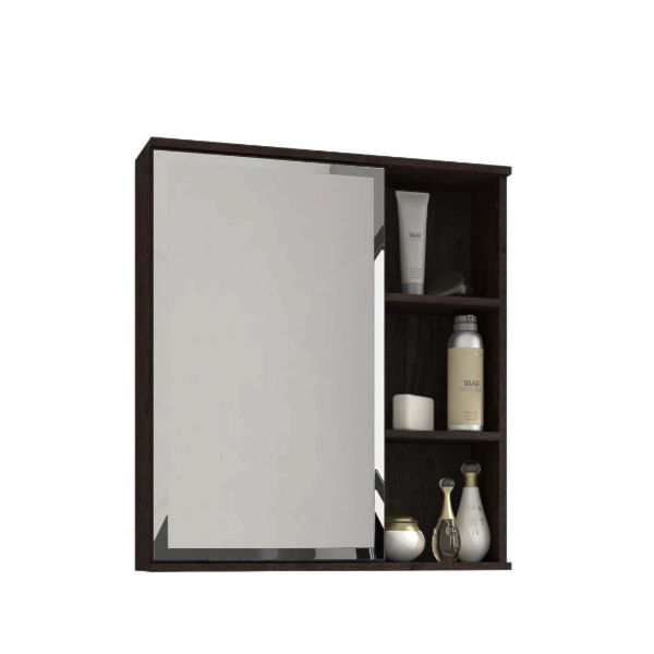Espelheira para Banheiro Suspensa MGM Treviso 56CM com 1 Porta e Prateleira Cafe-4452c286-3da0-45ff-8962-c1584412ac15