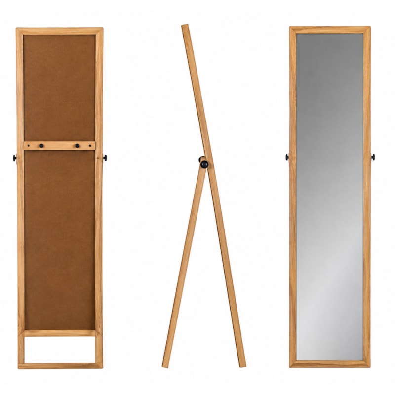 Espelho de Chão Euroquadros 37x157cm com Suporte Roble EU0371574018C3-995d552c-fdca-4772-8f14-48e723b2006a