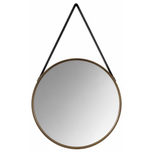 Espelho Euroquadros 1,8mm 45cm Redondo Moldura Plástica com Alça Coffee HC2323507