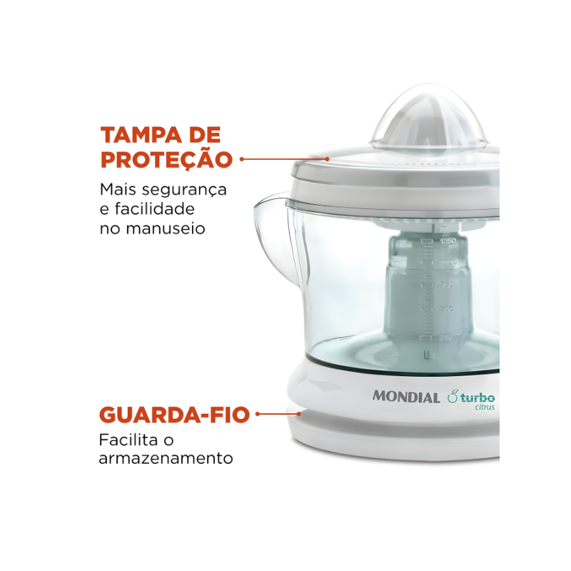 Espremdeor Mondial Turbo Citrus 127V/60HZ E-01 Branco-21560793-affd-4bf7-8095-3c7b1dd1cd4c