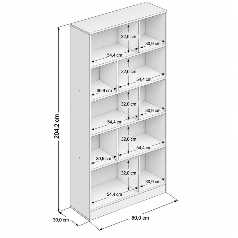Estante Politorno Xangai 12 Nichos Branco-c29ff3c9-7273-4c62-82a4-c9128f65950d