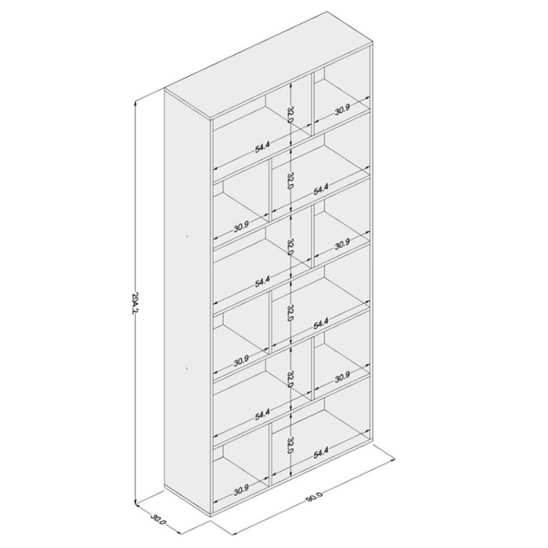 Estante Politorno Xangai 12 Nichos Branco-299264ea-7606-48b0-9712-bc10f95079d9