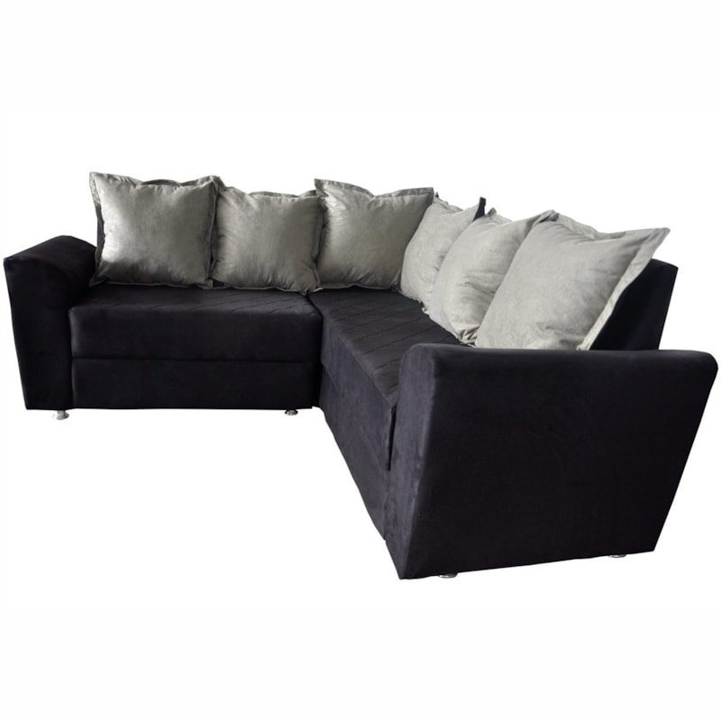 Estofado de Canto Marjom Novo Firenze Espuma D33 Tecido Aveludado-a6f0155f-b1f2-473a-9317-88407933e971