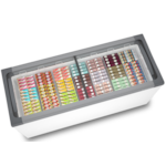 Expositor Horizontal Metalfrio para Sorvete e Congelados 505L 127V R290 Branco NF55SBB001