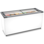 Expositor Horizontal Metalfrio para Sorvete e Congelados 505L 127V R290 NF55SB Branco