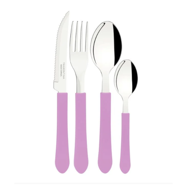 Faqueiro Tramontina 12 Pecas Leme com Laminas em Aco Inox e Cabos de Polipropileno Lavanda-2552ebe0-f979-43c3-998e-c4d7a009f944