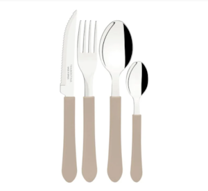 Faqueiro Tramontina Inox 12 Pecas Leme Cinza 