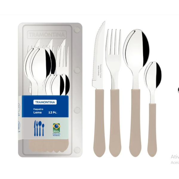 Faqueiro Tramontina Inox 12 Pecas Leme Cinza -b749a930-595a-411e-81d1-8e83694ae348