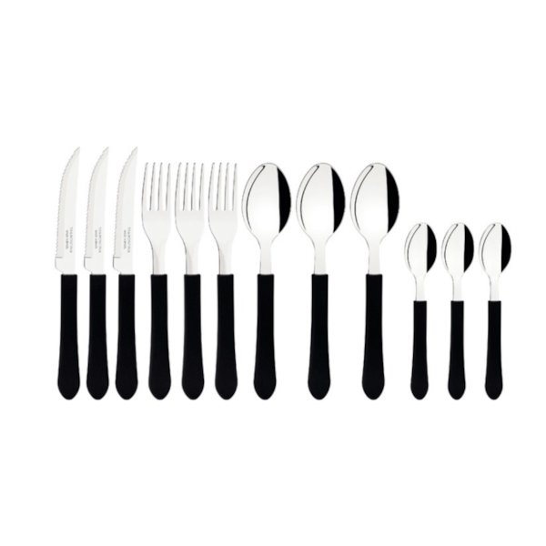 Faqueiro Tramontina Inox 12 Pecas Leme Preto-5219d077-ff34-474a-9e93-d40e3b0878c5