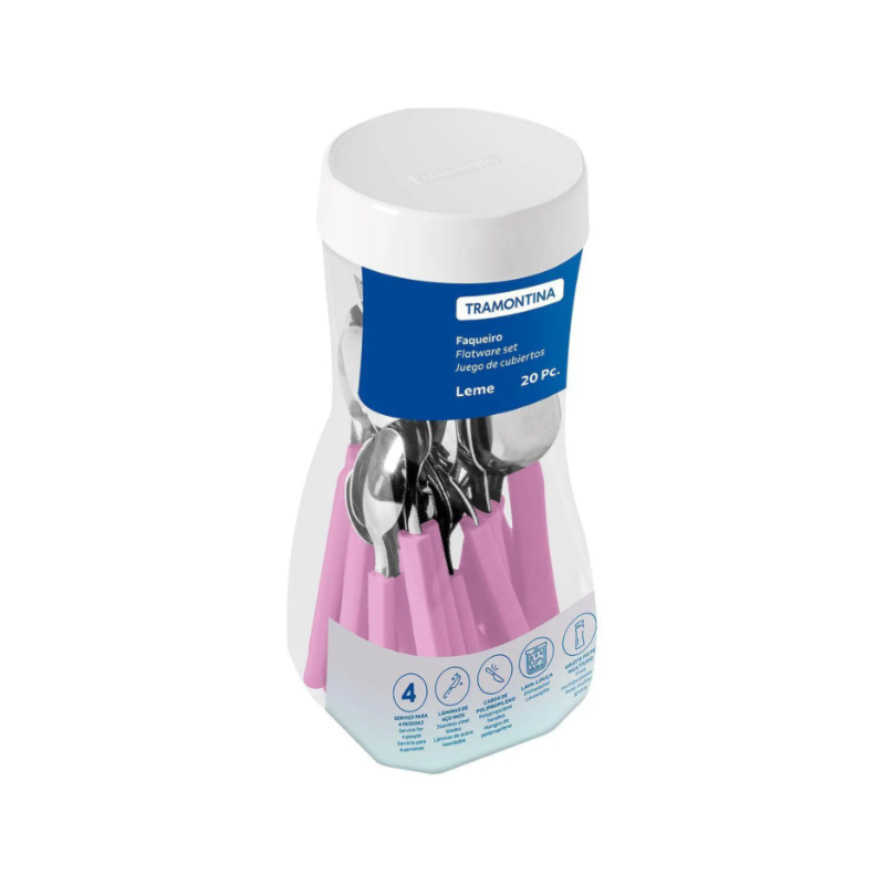 Faqueiro Tramontina Inox 20 Pecas Leme Lavanda 