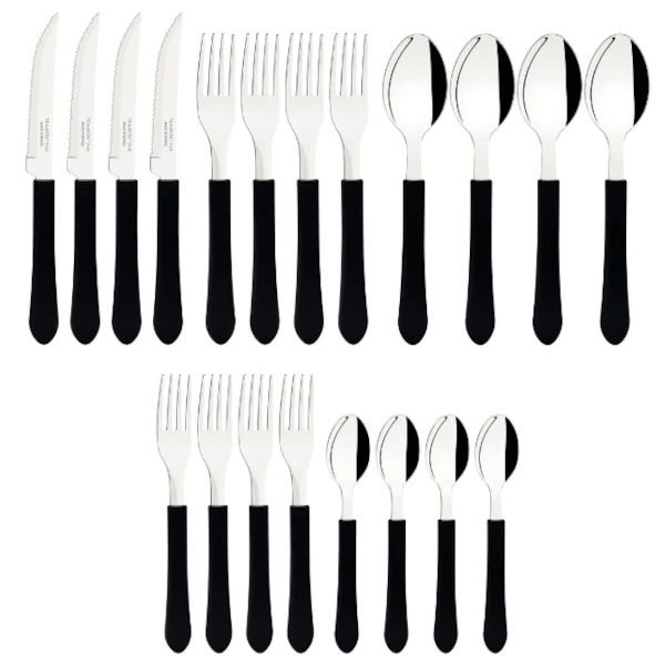 Faqueiro Tramontina Inox 20 Pecas Leme Preto-4eef3cef-59d1-4750-9e71-20ef5fca1747