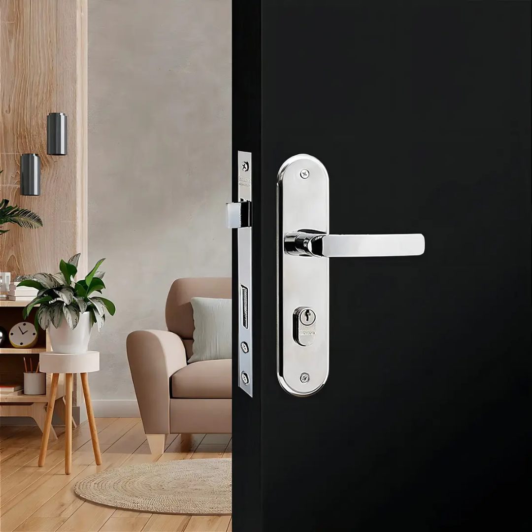 Fechadura Silvana Lille Externo 1301/32ZC Cromado | Clara Eletro