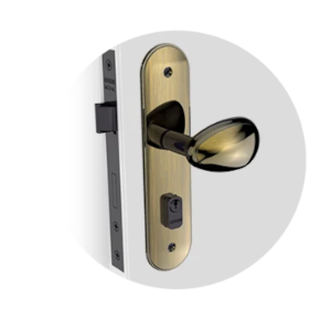 Fechadura Soprano Bora Golf Ext Antique Brass ESP43 40X53 PY53