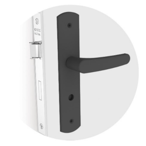 Fechadura Soprano Ipanema Reta para Banheiro Preto ESP27 40X53