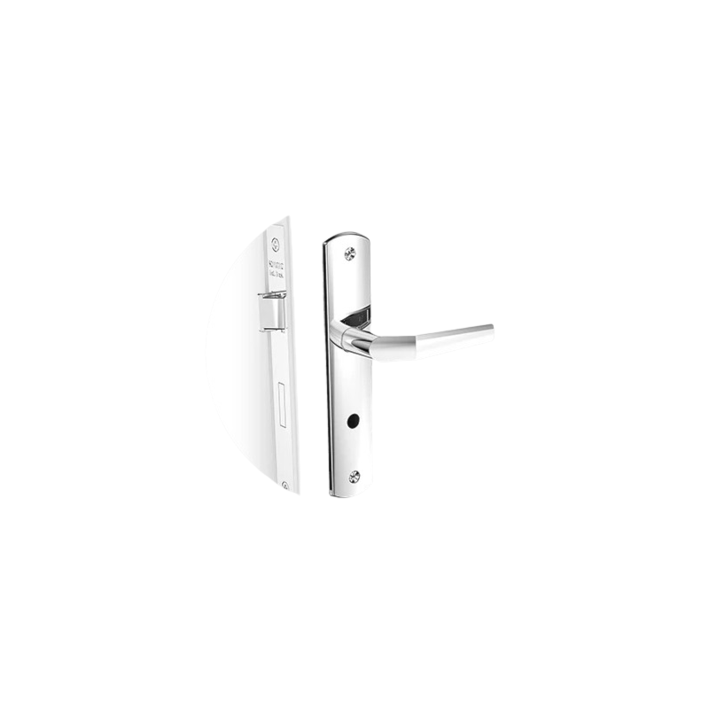 Fechadura Soprano Popline Reta para Banheiro Cromado ESP26 40x53
