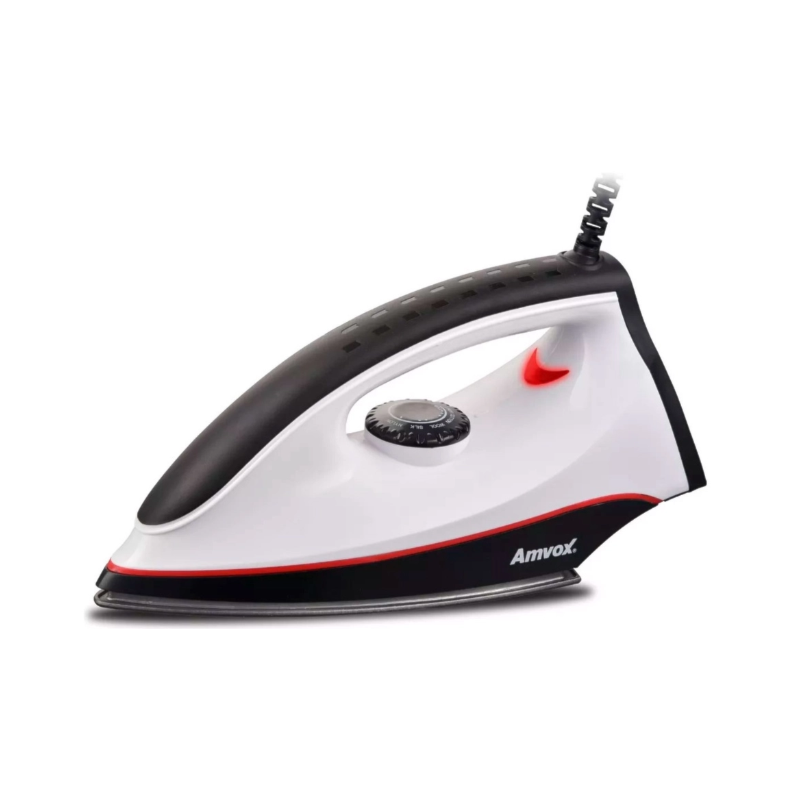 Ferro de Passar Amvox a Seco AF 1907 110V Preto/Branco