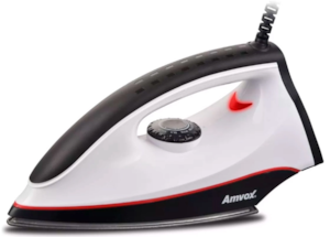 Ferro de Passar Amvox a Seco AF 1907 110V Preto/Branco