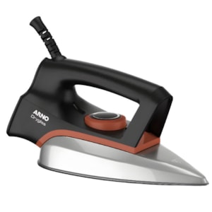 Ferro de Passar Arno a Seco Drygliss com Base Antiaderente 127V FS31 Preto/Derracota