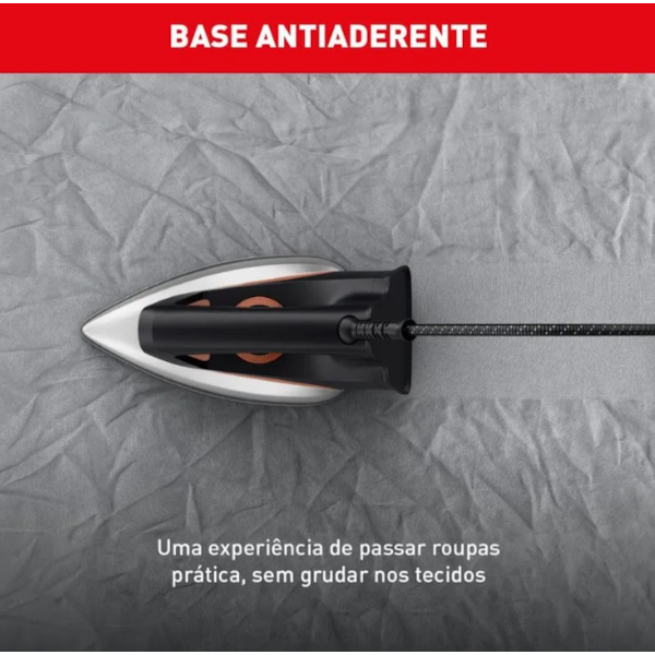 Ferro de Passar Arno a Seco Drygliss com Base Antiaderente 127V FS31 Preto/Derracota-f6a4ff52-c832-42ac-bd19-d024bae7435a