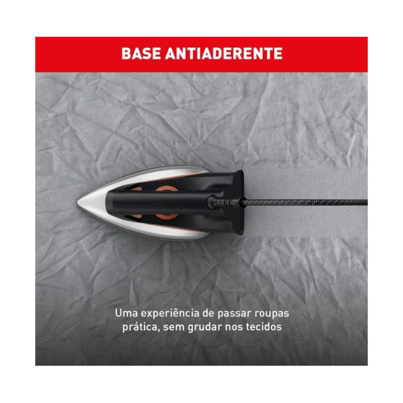 Ferro de Passar Arno a Seco Drygliss com Base Antiaderente 127V FS31 Preto/Derracota-6a195d0e-03c7-4cc9-99f2-d4a85c25cd1b