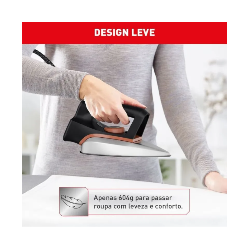 Ferro de Passar Arno a Seco Drygliss com Base Antiaderente 127V FS31 Preto/Derracota-7ac262ae-be52-4c01-9e09-25edddf8adcb