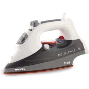 Ferro de Passar Mallory a Vapor e Seco Zeus 127v com base em Ceramica
