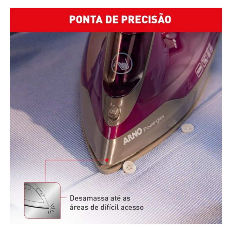 Ferro Passar Arno FPO1 Powergliss Grey/Purple FV2834B3 127V-30f7697b-eed2-48e5-9e11-a439b5122958