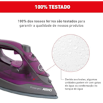 Ferro Passar Arno FPO1 Powergliss Grey/Purple FV2834B3 127V