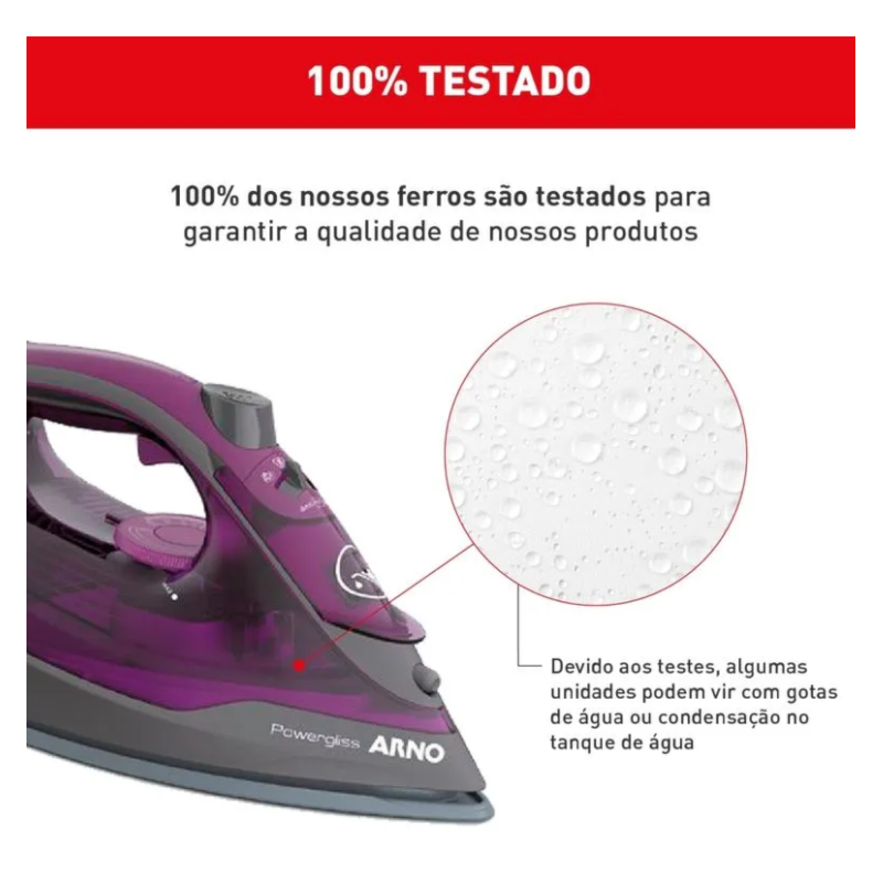 Ferro Passar Arno FPO1 Powergliss Grey/Purple FV2834B3 127V-ed44af71-5289-4d90-89bb-03df427f1777