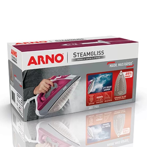 Ferro Passar Arno Steamgliss Ceramica FSGC 127v Rosa-eaae4dfb-8b0a-4bb0-b525-6683ea05fea4