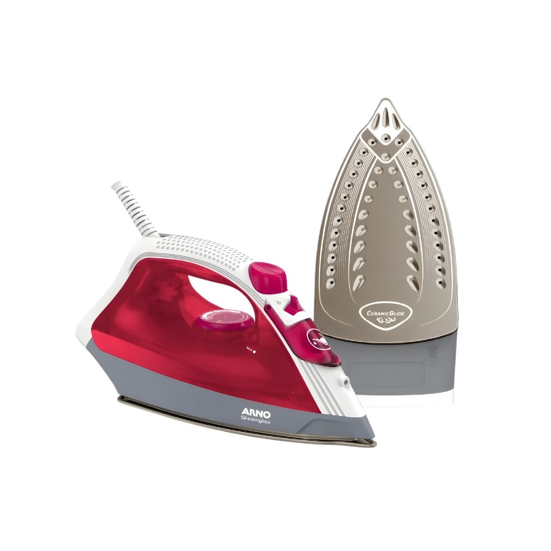 Ferro Passar Arno Steamgliss Ceramica FSGC 127v Rosa