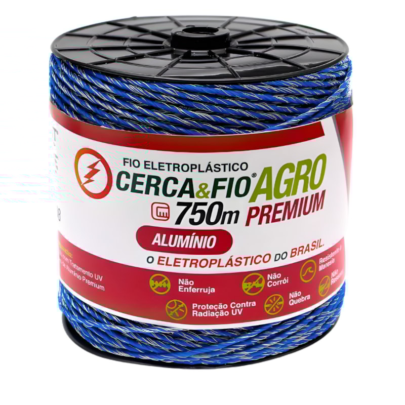 Fio Eletroplastico Igecast Cerca e Fio Agro 15X6 Aluminio Premium 750M Azul-eb1c68db-8986-49a6-a335-45ae029e3095
