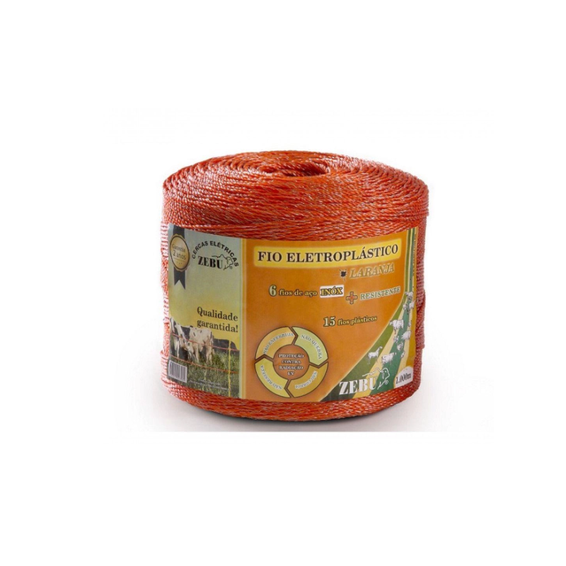 Fio Eletroplastico Zebu 1000M Laranja