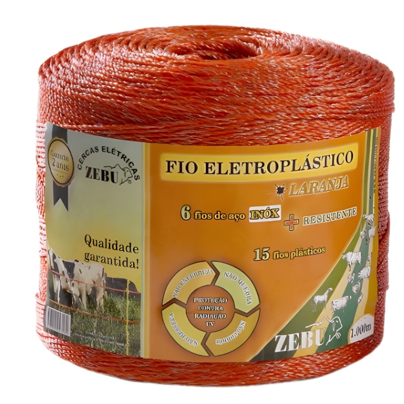 Fio Eletroplastico Zebu 1000M Laranja-e5233154-75b8-419f-95cb-f88302eedcd5