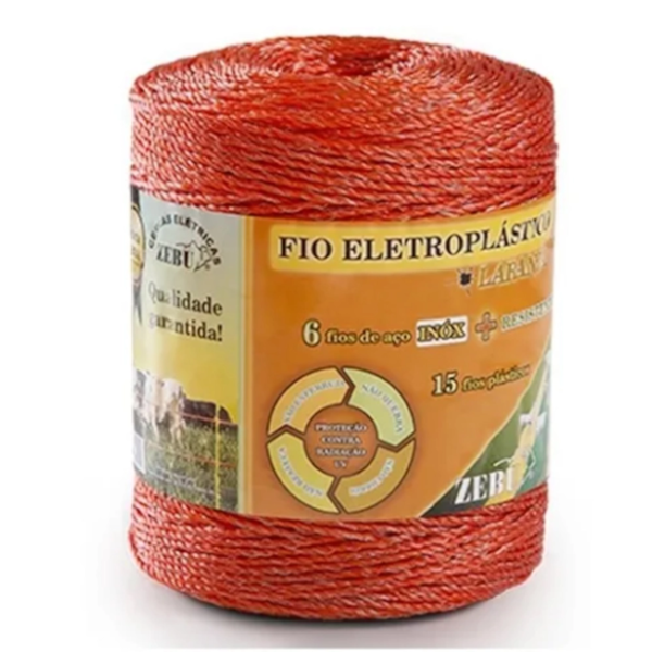 Fio Eletroplasticos Zebu 500M Laranja -f45de1fe-4215-45b0-a6c9-914e7703f977