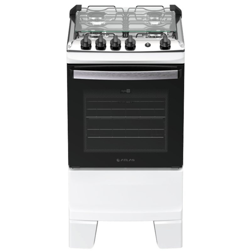 Fogao Atlas Agile Mesa De Inox 4 Bocas Branco-6397d372-b0c3-4bb8-8ee6-c9bcbd281465